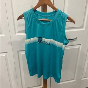 Columbia Women's Aqua Muscle Tee with White Accent